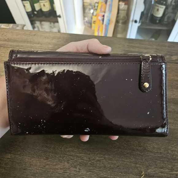 Coach Madison Lindsey Satchel With Matching Long Wallet Plum - Picture 12 of 16